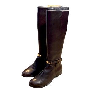 MICHAEL Michael Kors Arley Brown Leather `Riding Boots Sz 9